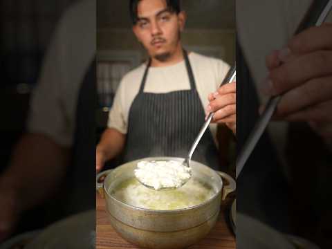 Homemade ricotta cheese! #cheese #ricotta #milk