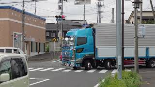 磐越西線のとある踏切とYYR配列信号機