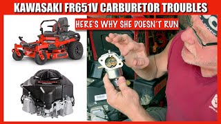 Gravely ZT42 Kawasaki FR651V Engine Won't Start - Is it the Carburetor