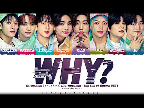 Stray Kids (ストレイキッズ) 'WHY?' Lyrics (Re:Revenge OST) [Color Coded Kan_Rom_Eng] | ShadowByYoongi