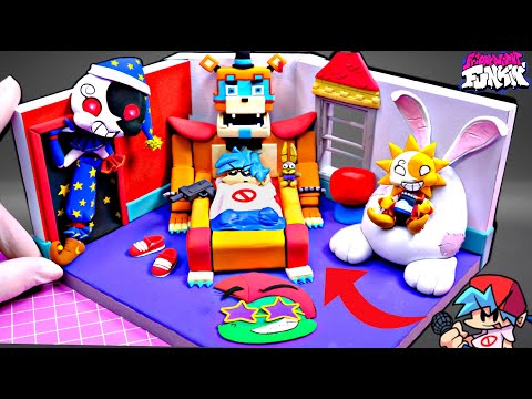 FNF Making FRIDAY NIGHT at FREDDY's Room | SUN VS MOON
