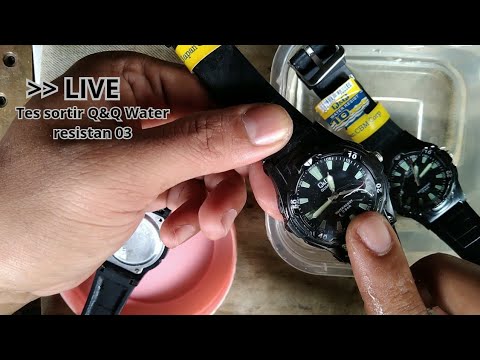 Tes, sortir jam q&q tahan air water resistance part 03 #japanwatch #waterresistance #waterresistant