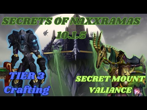 How to Obtain Secret Mount "Valiance", Unlock Secrets of Naxx & Old Scholomance - Tier 3 Crafting