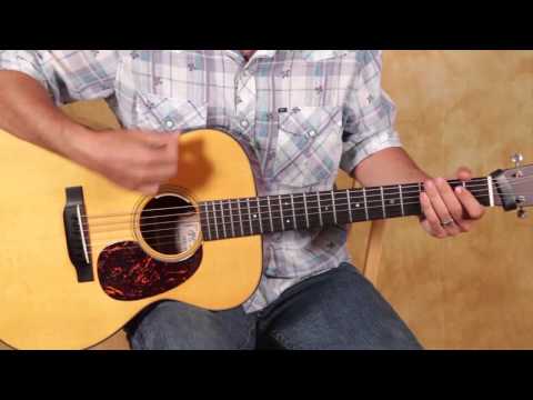 Easy Beginner Guitar Lesson on Acoustic Guitar - Strum Patterns for Beginners - Rhythm