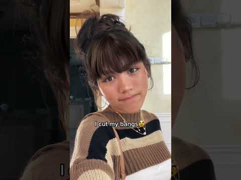 I cut my bangs ✂️