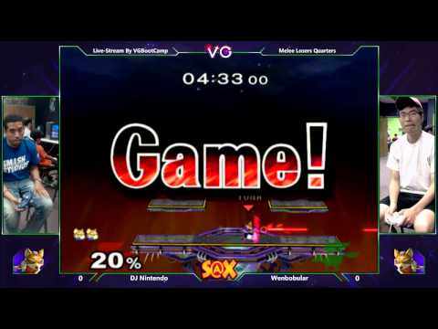 S@X - Wenbobular (Fox) Vs. DJ Nintendo (Fox) SSBM Losers Quarters - Smash Melee