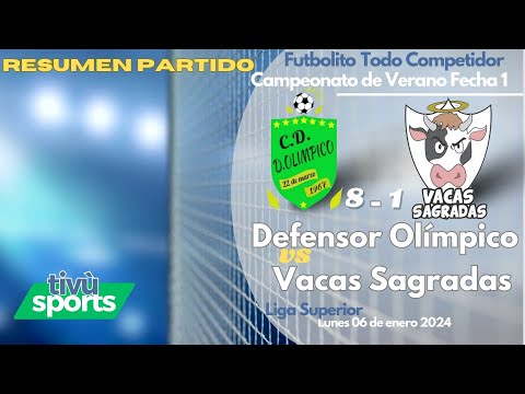 Resumen Partido Defensor Olimpico v Vacas Sagradas 8-1