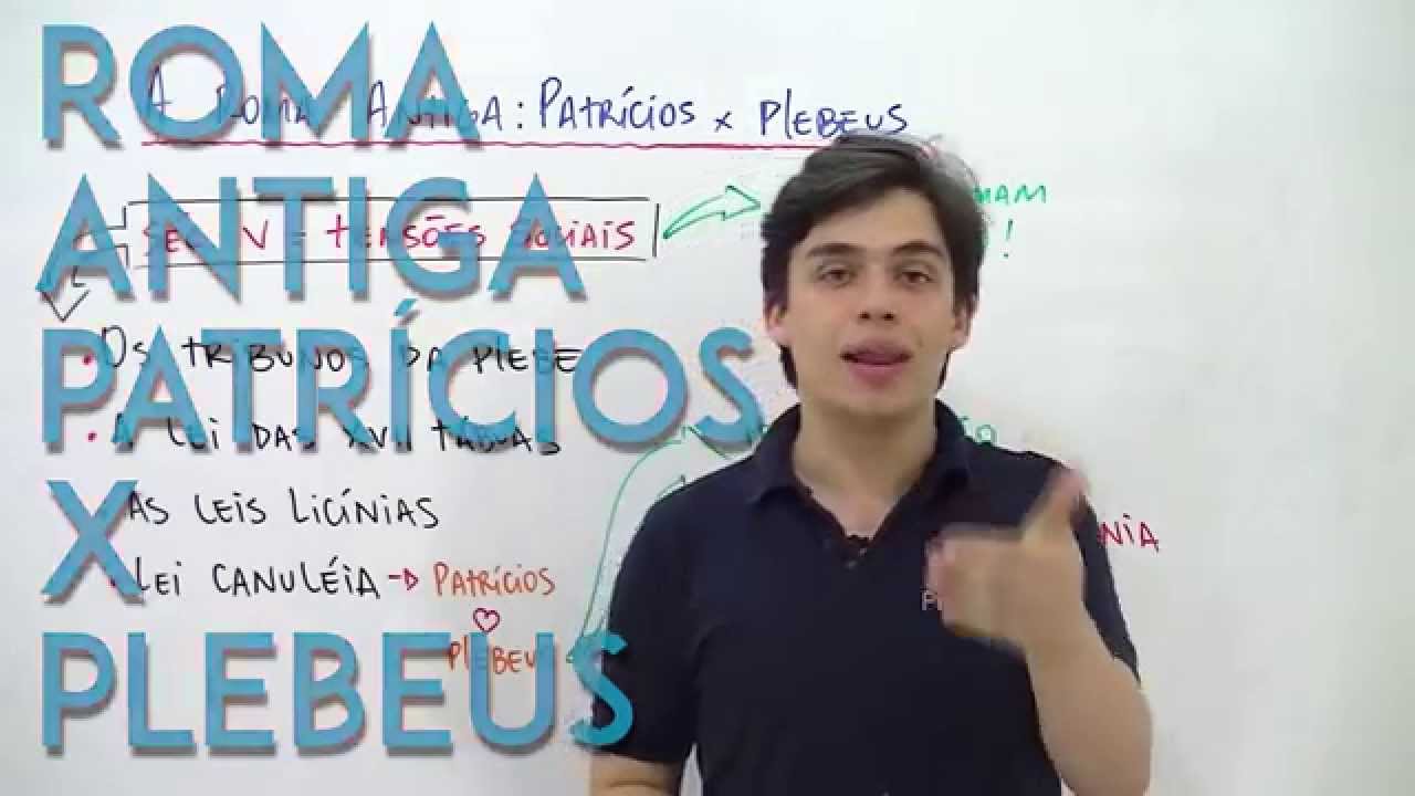 X da Questão - História - Roma Antiga - Patrícios x Plebeus
