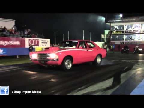 'SYCHO' 9.36 @ 149 MPH - FORD CORTINA - CRAIG EVELEIGH - 4L BARRA TURBO - TNT 24/05/2014