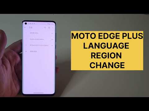 Moto Edge Plus Language And Region Change