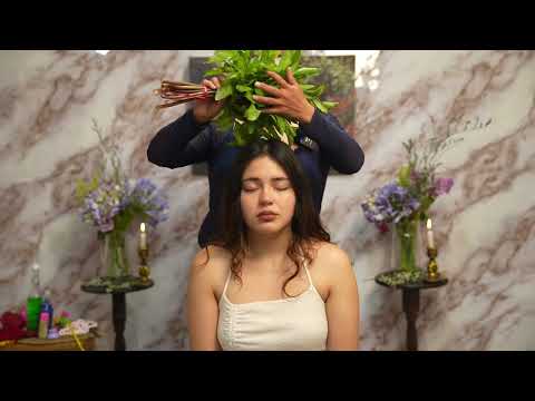 Masaje ASMR de relajación y limpia energética con susurros suaves de Doña Esperanza- ASMR en español