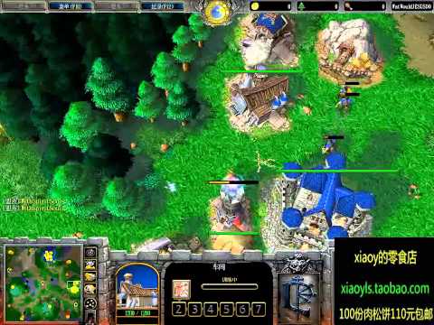 【前排什么都没有】魔兽争霸xiaoy解说Lucifer+Reprisal vs japoshka+RoveR GS1