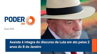 Assista à íntegra do discurso de Lula em ato pelos 2 anos do 8 de Janeiro