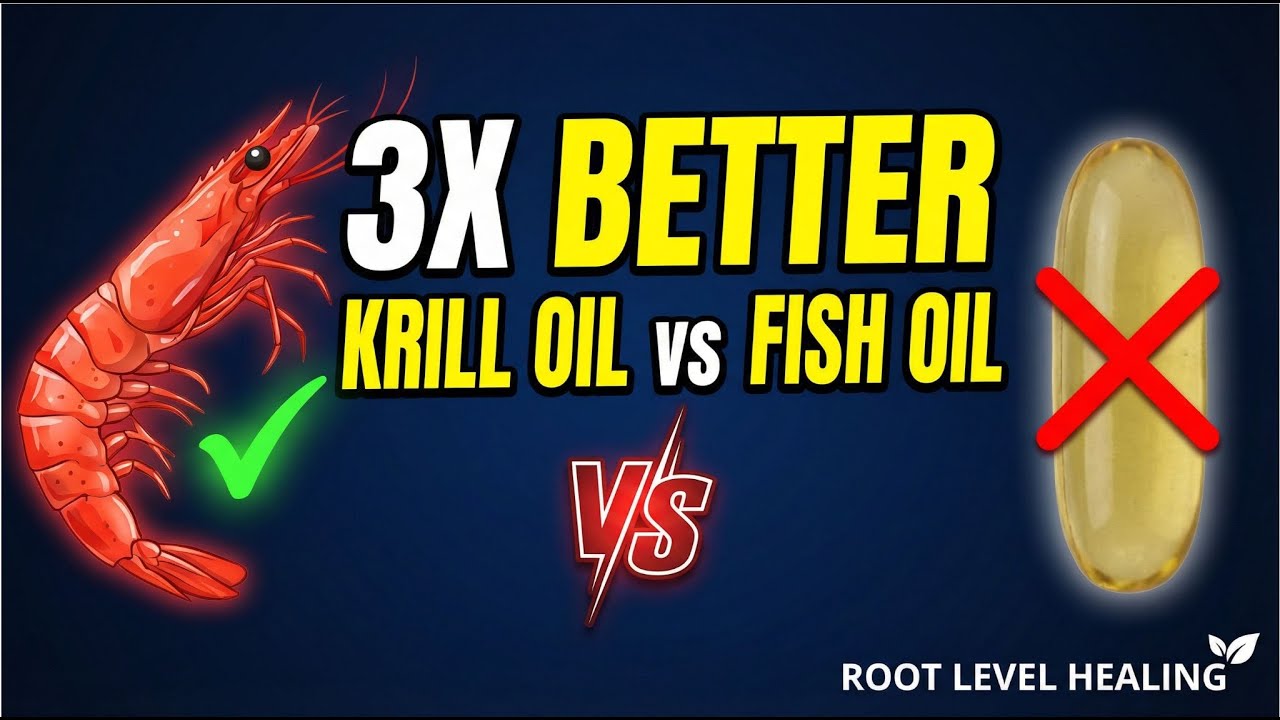 Krill Oil vs Fish Oil: Why Krill is 3X More Effective Video