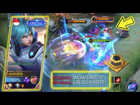 EVEN EUDORA STILL CAN'T STOP LING LEVIMLBB?! | LING FASTHAND GAMEPLAY - Mobile Legends