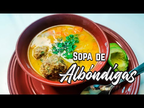 Receta de Sopa de ALBÓNDIGAS / Rápida y Fácil / #chicafloja