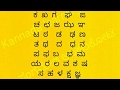 Kannada Alphabets Ka Kha Ga Gha Nya