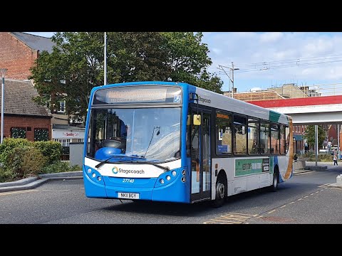 A19 THRASH: Route X24A | NK11BGY/27740 - Stagecoach North East: ADL Enviro 300