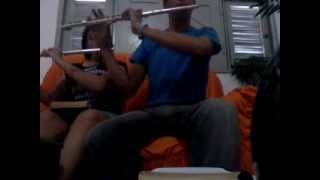 preview picture of video 'Eu e Marla Tocando Flauta Transversal - HINO CCB - Mauriti-CE'