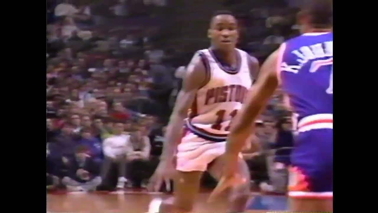 Isiah Thomas Styles on KJ with the Behind-the-Back Finish