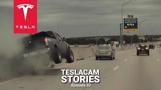 TESLA MODEL Y SENDS PICKUP FLYING | TESLACAM STORIES #33