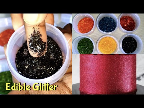 Edible Glitter | 2 Ingredient Recipe | Edible Glitter Dust for Cakes, Cookies,icing & frosting