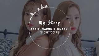 「Nightcore」My Story ~ April (Naeun x Jinsol)