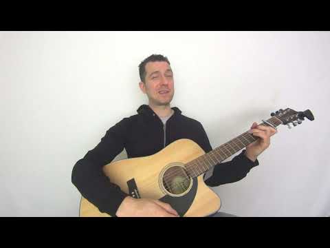 Daft Punk - Get Lucky guitar lesson (four simple chords and lots of fun on an acoustic!)