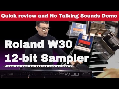 Roland W30 (1989) best 12bit Sampler Keyboard Workstation | Quick Review | No Talking Sounds