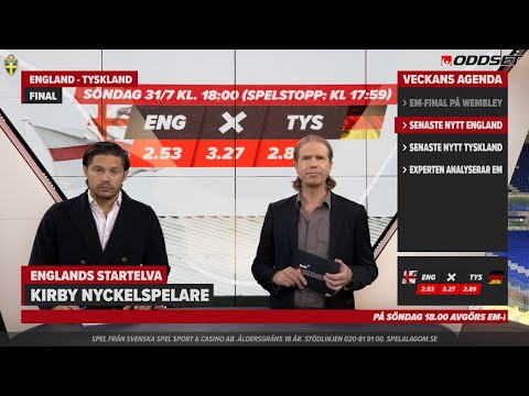 Studio Oddset Breaking News EM – Inför England-Tyskland
