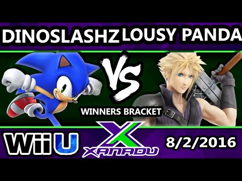 S@X 161 - Lousy Panda (Cloud) Vs. Dinoslashz (Sonic) SSB4 Tournament - Smash Wii U - Smash 4