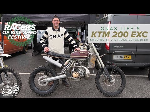 Gnas Life's KTM 200 EXC shed build - Racers of Bike Shed Festival