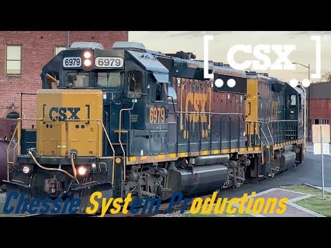[CSXT]6979 [GP40-2] & 2379 [RoadSlug]Leads F736-10 From Vander NC In Fay NC W/A 3rd Gen K5LA