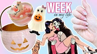 Spooky Finds & Fresh Manis 🖤 Halloween Decor + Nail Day Vlog
