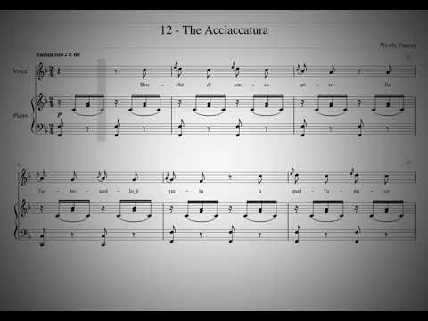 Nicola Vaccaj - High Voice - 12 – The Acciaccatura – Benchè di senso privo