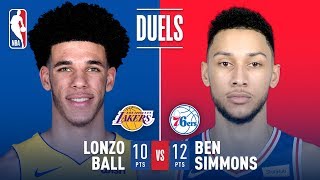 Lonzo Ball - Los Angeles Lakers - Ben Simmons - Philadelphia Sixers