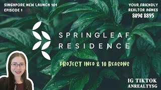 Singapore New Launch 101 Springleaf Residence Project Analysis