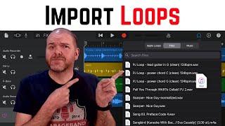 How to IMPORT LOOPS in GarageBand iOS