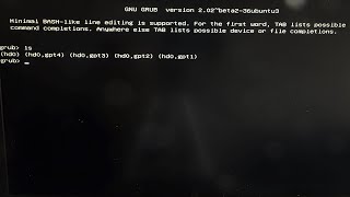 Fix grub issue in Linux boot