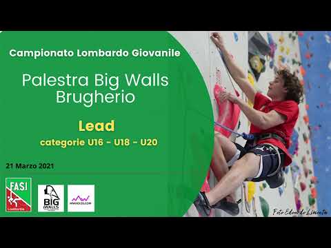 Live di Fasi Lombardia U20 lead a Bigwalls
