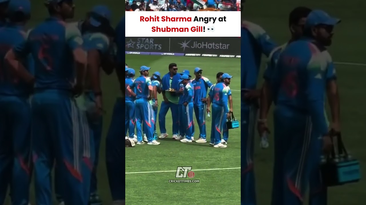 Rohit Sharma Lashes Out at Shubman Gill for Skipping Team Huddle! #shorts #championstrophy2025