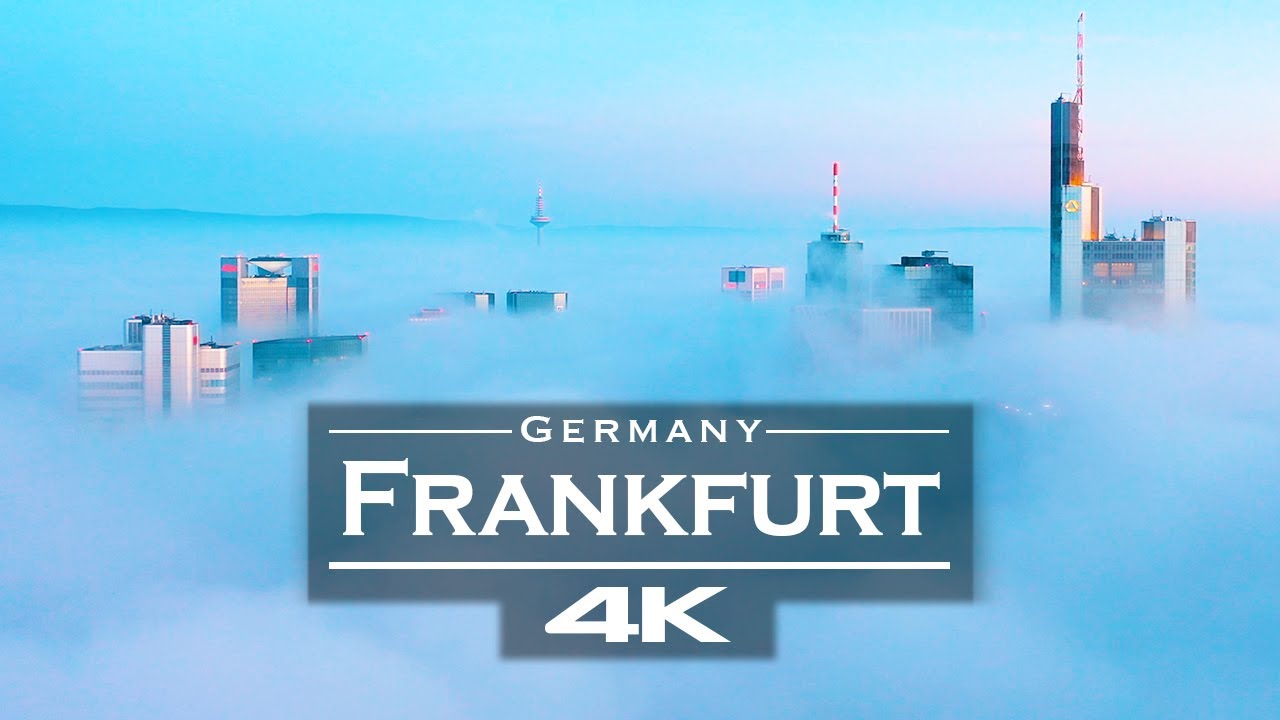 Frankfurt in 4K | Above the Clouds at Dawn, Stunning Skyline & Night Views | Relaxing Drone Film