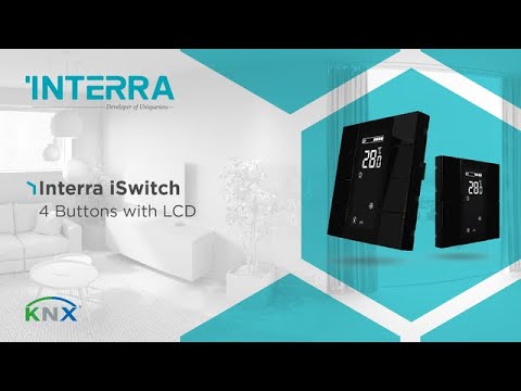 Interra iSwitch: 4 Buttons with LCD Anthracite Plastic Presentation