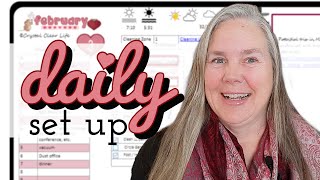 2023 February Daily Digital Page Set Up in OneNote