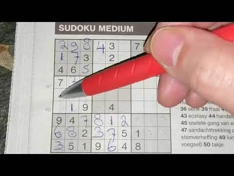 Increase your experience with this puzzle. (#469) Medium Sudoku puzzle. 03-09-2020