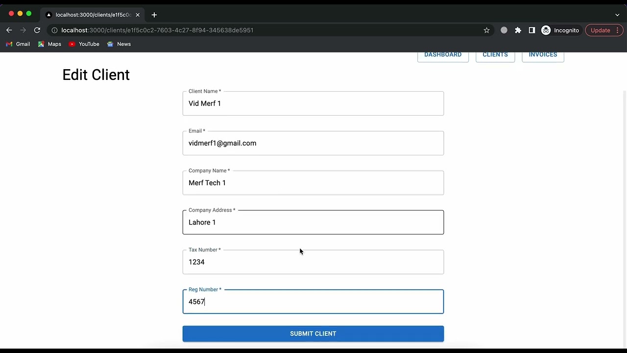 React/Next Invoice App Demo
