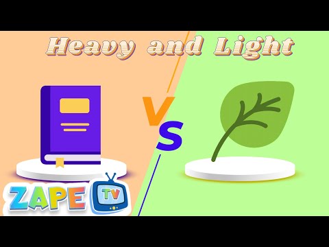 Heavy and Light Song for Kids | Fun Educational song to Learn Opposites | Kids Song | Zape TV