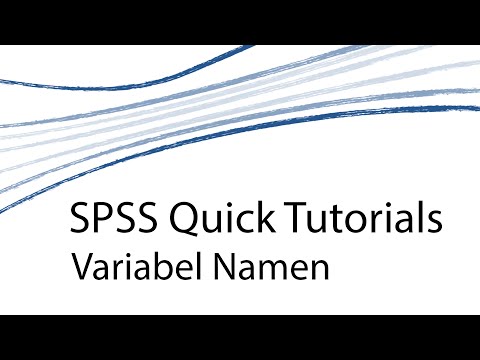 SPSS Quick Tutorials [D] - Variabel Namen