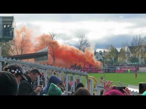 BSG Chemie Leipzig vs. FSV Zwickau - Pyro Red Kaos - Landespokal Achtelfinale 31.10.2017