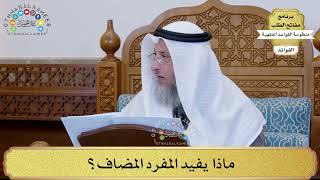 55 - ماذا يفيد المفرد المضاف؟ - عثمان الخميس